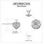 YAFEINI Heart Locket Necklace 925 Sterling Silver Guardian Angel Wings Love Message Locket Necklace That Holds Pictures for Women Jewelry Gifts for Wife