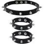 macoking Leather Studded Bracelet Choker Punk Spike Rivet Cuff Metal Black Wristband macoking Leather Studded Bracelet Choker Punk Spike Rivet Cuff Metal Black Wristband