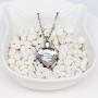 Crystal Heart Cremation Jewelry Memorial Urn Necklace for Ashes Stainless Steel Ash Holder Pendant Keepsake Jewelry for Urns