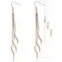 NIRONG LAVIE Womens 18K Gold Plated Earrings, Long Chain Pendant Dangle Earrings, Teardrop S-curve Drop Earring, Fashion Hook Earrings, Jewelry Anniversary Gifts Drop Earrings Hypoallergenic NIRONG LAVIE Womens 18K Gold Plated Earrings, Long Chain Pendant Dangle Earrings, Teardrop S-curve Drop Earring, Fashion Hook Earrings, Jewelry Anniversary Gifts Drop Earrings Hypoallergenic