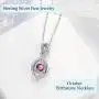 Mothers Day Birthday Gifts for Mom Forever Love Infinity Necklace Birthstones Ruby Peridot Blue Sapphire Pink Tourmaline Citrine Jewelry for Her Sterling Silver …