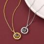 FaithHeart 100 Languages Projective Necklace, Gold Plated Praying Hand/Saint Michael Romantic Gift I Love You Memory Projection Necklaces for Women Men