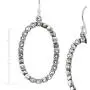 Silpada Oval Glitz Beaded Open Drop Earrings with Crystals in Sterling Silver Silpada Oval Glitz Beaded Open Drop Earrings with Crystals in Sterling Silver