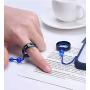 Aite Babe 8mm Mens Rings Stainless Steel Temperature Monitor Ring, Jewelry Colorful Digital Ring, Couple Rings Wedding Band for Men and Women Sizer 6-11
