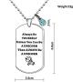 CAROMAY Unicorn Pendant Necklace Dog Tag Inspirational Ball Neck Lace Lucky Birthstone Jewerly Always Be Yourself