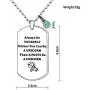 CAROMAY Unicorn Pendant Necklace Dog Tag Inspirational Ball Neck Lace Lucky Birthstone Jewerly Always Be Yourself