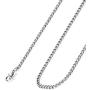 FIBO STEEL 3.5-6mm Stainless Steel Mens Womens Necklace Curb Link Chain, 16-30 inches
