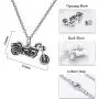 HooAMI Vintage Motorcycle Biker Pendant Cremation Jewelry Keepsake Memorial Urn Necklace HooAMI Vintage Motorcycle Biker Pendant Cremation Jewelry Keepsake Memorial Urn Necklace