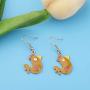 SEIRAA Chicken Earrings for Women Girls Chicken Farmer Gifts Funny Rooster Drop Earrings