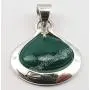 SilverStarJewel Green Onyx Pendant 2.8 cm 3.9 Grams 925 Pure Silver Gems Gift SilverStarJewel Green Onyx Pendant 2.8 cm 3.9 Grams 925 Pure Silver Gems Gift