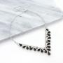 SP Sophia Collection Fancy Bridal Jewelry Teardrop Necklace with Halo Stud Post Dangle Earrings Set