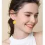 5 pairs Funny Fish Biscuit Shape Dangle Earrings For Women Girls Cute Creative Fashion Simple Food Drop Earrings Jewelry Gifts