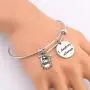 KUIYAI I Destroy Silence Bracelet with Drum Charm Funny Drummer Musician Gift KUIYAI I Destroy Silence Bracelet with Drum Charm Funny Drummer Musician Gift