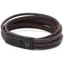 Akitsune Pax Leather Bracelet | Link Bangle Trinket Women Magnetic Bracelet - Silver Matte Black Akitsune Pax Leather Bracelet | Link Bangle Trinket Women Magnetic Bracelet - Silver Matte Black