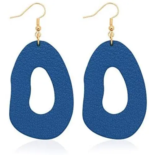 Jagucho Leather Earrings Dangle for Women, Lightweight Earrings Drop for Teen Girls, Gifts for Women Jagucho Leather Earrings Dangle for Women, Lightweight Earrings Drop for Teen Girls, Gifts for Women