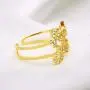 18K Gold Plated Adjustable Rapper Ring Cubic Zirconia Statement Ring Inspirational Gift for Women&Men with a Fine Gift Box 18K Gold Plated Adjustable Rapper Ring Cubic Zirconia Statement Ring Inspirational Gift for Women&Men with a Fine Gift Box