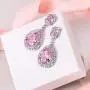 EVER FAITH Womens Austrian Crystal Zircon Teardrop Dangle Earrings EVER FAITH Womens Austrian Crystal Zircon Teardrop Dangle Earrings