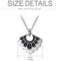 ELFRONT RBG Dissent Collar Necklace Personalized 925 Sterling Silver Free Engraved Simulated Birthstone RBG Jewelry Custom Gifts for Fans of Ruth Bader Ginsburg