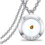 FOTAP Christian Gift Faith Real Mustard Seed Pendant Necklace Let Your Faith Be Bigger Than Your Fear Religious Necklace Encouragement Necklace