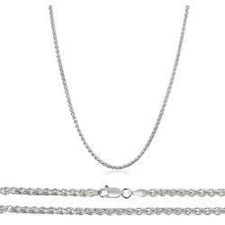 Orostar Sterling Silver 925 1.5mm Italian Round Wheat Chain, Sizes 16'' - 30''