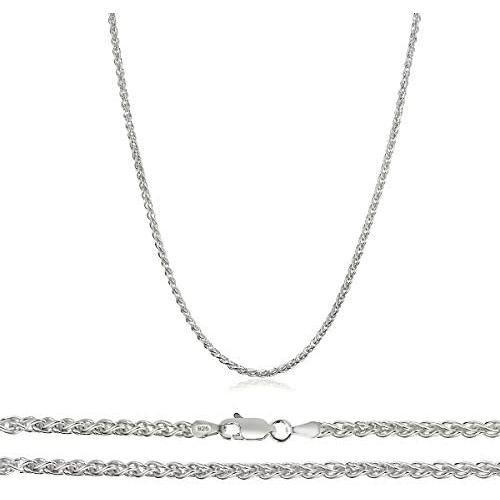 Orostar Sterling Silver 925 1.5mm Italian Round Wheat Chain, Sizes 16'' - 30''