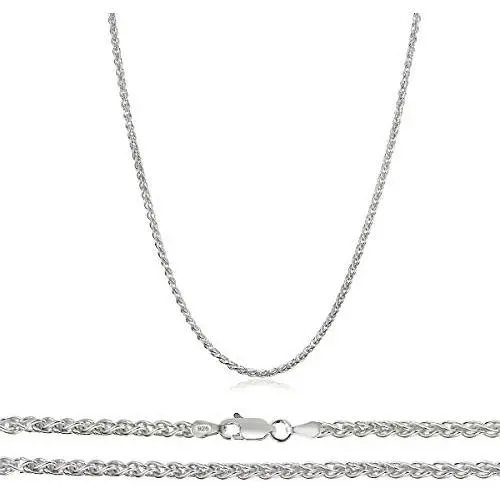 Orostar Sterling Silver 925 1.5mm Italian Round Wheat Chain, Sizes 16'' - 30'' Orostar Sterling Silver 925 1.5mm Italian Round Wheat Chain, Sizes 16'' - 30''