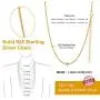 PROSILVER 925 Sterling Silver Dainty Chain for Women Teen Girls, 18K Yellow Gold/Rose Gold Plated, 1.6mm Thin Chains, Delicate Looking but Durable, 18''/22'', Come Gift Box & Silk Pouch PROSILVER 925 Sterling Silver Dainty Chain for Women Teen Girls, 18K Yellow Gold/Rose Gold Plated, 1.6mm Thin Chains, Delicate Looking but Durable, 18''/22'', Come Gift Box & Silk Pouch
