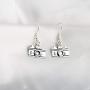 Photographer Gift Camera Infinity Love Charm Y Necklace Travel Jewelry Photography Gifts (Camera earring)