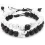 T.F.L Couples Bracelets Magnetic Attraction Black Matte Agate Volcanic Stone Bracelet Distance Matching Relationship Beads Bracelets for Women Men Boyfriend Girlfriend Lovers Him and Her Gifts T.F.L Couples Bracelets Magnetic Attraction Black Matte Agate Volcanic Stone Bracelet Distance Matching Relationship Beads Bracelets for Women Men Boyfriend Girlfriend Lovers Him and Her Gifts