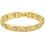 Lifetime Jewelry 9mm Filigree Bracelet for Women 24k Real Gold Plated Charm Lifetime Jewelry 9mm Filigree Bracelet for Women 24k Real Gold Plated Charm
