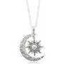 Caiyao Vintage Silver Crescent Moon and Sun Pendant Necklace Retro Swirl Filigree Jewelry for Men Women Teens Caiyao Vintage Silver Crescent Moon and Sun Pendant Necklace Retro Swirl Filigree Jewelry for Men Women Teens