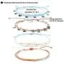 ISWAKI 4 Pcs Ankle Bracelets Braided Shell Feet Rope Coin Adjustable String Boho Bohemia Anklets Foot Cord Beach Jewelry for Women Girls ISWAKI 4 Pcs Ankle Bracelets Braided Shell Feet Rope Coin Adjustable String Boho Bohemia Anklets Foot Cord Beach Jewelry for Women Girls