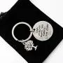 Hibetek Step Parent Keychain Gifts DNA Doesnt Make You Family Love Does Keychain Jewelry Step Mom Gift Keychain, Step Dad Gift Keychain Adoption Keychain