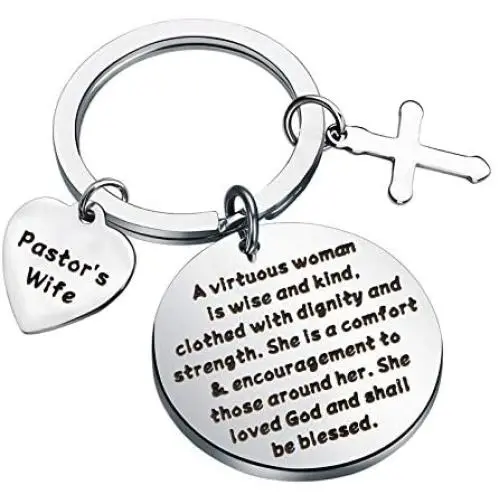 BAUNA Pastors Wife Gifts Pastors Wife Appreciation Gifts She is a Comfort and Encouragement to Those Around Her Keychain Ministers Wife Jewelry BAUNA Pastors Wife Gifts Pastors Wife Appreciation Gifts She is a Comfort and Encouragement to Those Around Her Keychain Ministers Wife Jewelry