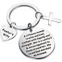 BAUNA Pastors Wife Gifts Pastors Wife Appreciation Gifts She is a Comfort and Encouragement to Those Around Her Keychain Ministers Wife Jewelry