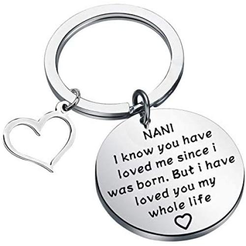 TIIMG Nani Keychain Nani Gift Grandma Gifts from Grandchildren Grandma Birthday Gift