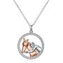 POPKIMI Horse Gifts for Girls Sterling Silver Horse Necklace for Women Birthday Gifts for Horse Lovers