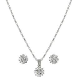 Montana Silversmiths Simply Brilliant Flower Jewelry Set