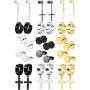 Jewdreamer 15 Pairs Stainless Steel Stud Dangle Earrings Set for Men Women Cool Huggie Hoop Earring Piercing Jewdreamer 15 Pairs Stainless Steel Stud Dangle Earrings Set for Men Women Cool Huggie Hoop Earring Piercing