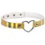 Tvoip 4Pcs PU Leather Choker Necklace Gift for Women Holographic Choker Heart Metal Laser Collar Chocker Fashion Jewelry Colorful Leather