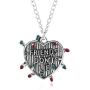 Stranger Things Necklace - Movie Fan Horror Show Inspired Christmas Halloween Cosplay Eleven Alphabet Dont Lie Vintage Necklace Jewelry Gifts for Girls