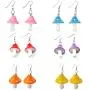 Colorful Polka Dot Mushroom Dangle Earrings Necklace Set Handmade Funny Simulation Mushroom Jewelry Set Resin Food Drop Earrings Necklaces for Women Girl 3D Food Jewelry Colorful Polka Dot Mushroom Dangle Earrings Necklace Set Handmade Funny Simulation Mushroom Jewelry Set Resin Food Drop Earrings Necklaces for Women Girl 3D Food Jewelry