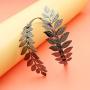 RechicGu 2 Pieces Wedding Arm Bracelet Tree Leaf Cuff Bangle Band Upper Open Armlet Armband Adjustable Set Jewelry Minimalist Festival Dancer