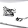 SexyMandala Religious Cross Memorial Urn Necklace for Ashes Cremation Keepsake Pendant Funnel Fill Kit