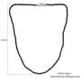 Shop LC 925 Sterling Silver Rhodium Plated Round Beads Natural Black Spinel Beaded Necklace Fashion Jewelry For Women Size 18'' Ct 28.4
