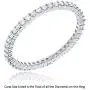 La Joya 1/3-1/2 Carat Total Weight (ctw) Certified Lab Grown Full Diamond Eternity Rings - Solid 10k White Gold - Ultimate Wedding Ring Anniversary Bands And Stackable Rings For Her - Any Ring Size