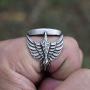 SanLan Vegvisir Ring Triskele Ring Norse Viking Ring Magic Compass Viking Jewel Iceland Runic Compass Futhark Runes Stave Nordic Jewelry