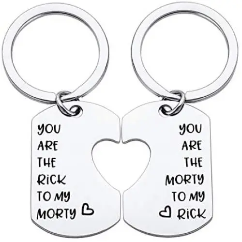 MAOFAED Best Friend Gift Friendship Gift Fan Gift You Are The Morty To my Rick Keychain Gift For Men MAOFAED Best Friend Gift Friendship Gift Fan Gift You Are The Morty To my Rick Keychain Gift For Men