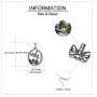 ONEFINITY Urn Necklaces for Ashes Sterling Silver Dragonfly Lotus Cremation Jewelry for Ashes Memory Necklace for Women