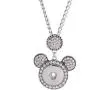 Snap Jewelry Mickey Mouse Shape Necklace Fits 18-20mm Snaps 20-3'' Extender Snap Jewelry Mickey Mouse Shape Necklace Fits 18-20mm Snaps 20-3'' Extender